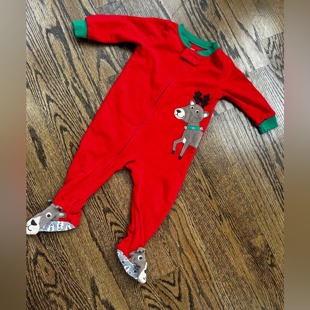 Christmas Footie Pajamas * Like New 12 Months